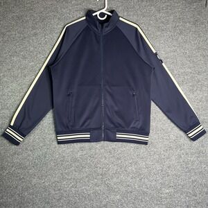 Ovadia Sons Men's Track Jacket Large Blue Full Zip Active Wear